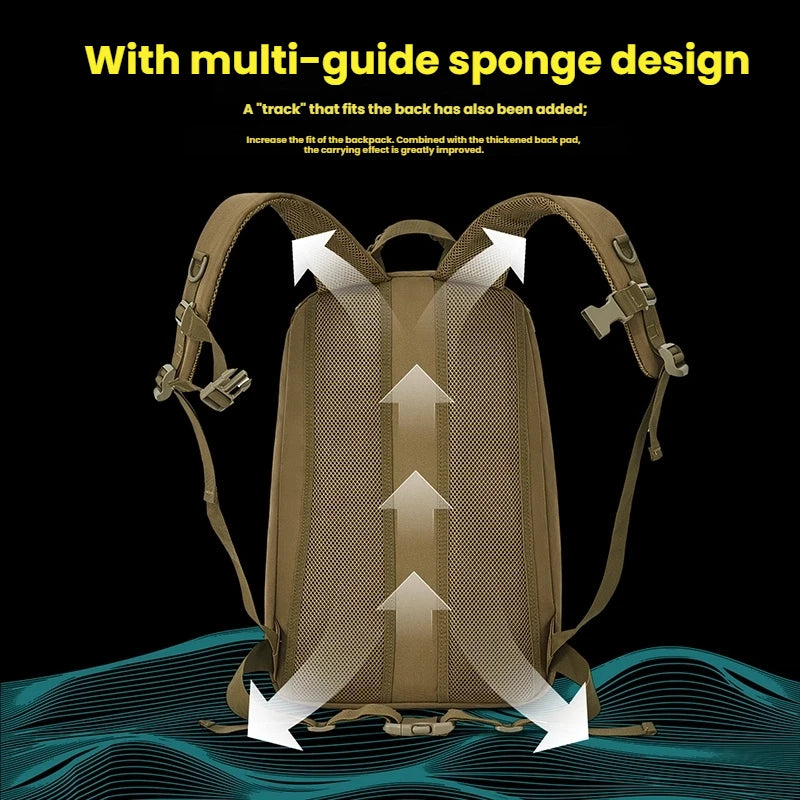 Tactical Climbing Backpack Men Travel Sports Bag Large Capacity Outdoor Hiking Camping Fishing Luggage Weekend Cycling Rucksack