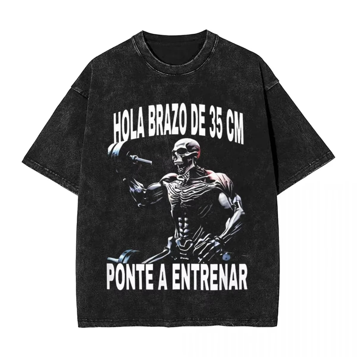Men's T Shirt Calacas Chidas Gym Washed T-Shirts Trendy Cool Todo Sea Por Las Senoras Summer Tees Aesthetic Simple Casual Tops