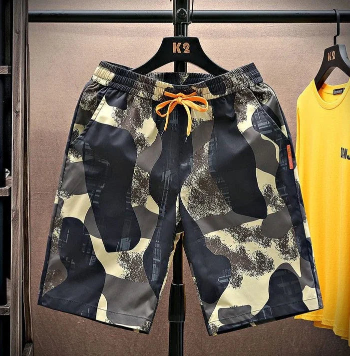 Shorts for Men Anime Graphic Board Man Short Pants Beach in Bulk with Ice Elastic Personalizate Fashion Streetwear New Pant 2024