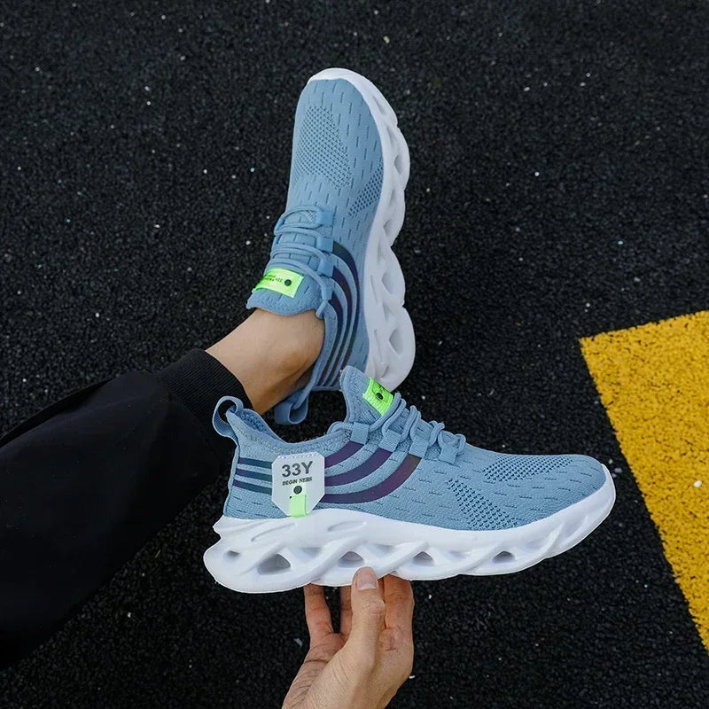 Sneakers for Men Casual Sport Shoes Breathable Lightweight Outdoor Mesh Platform Running Shoes Athletic Tenis Walking Shoes