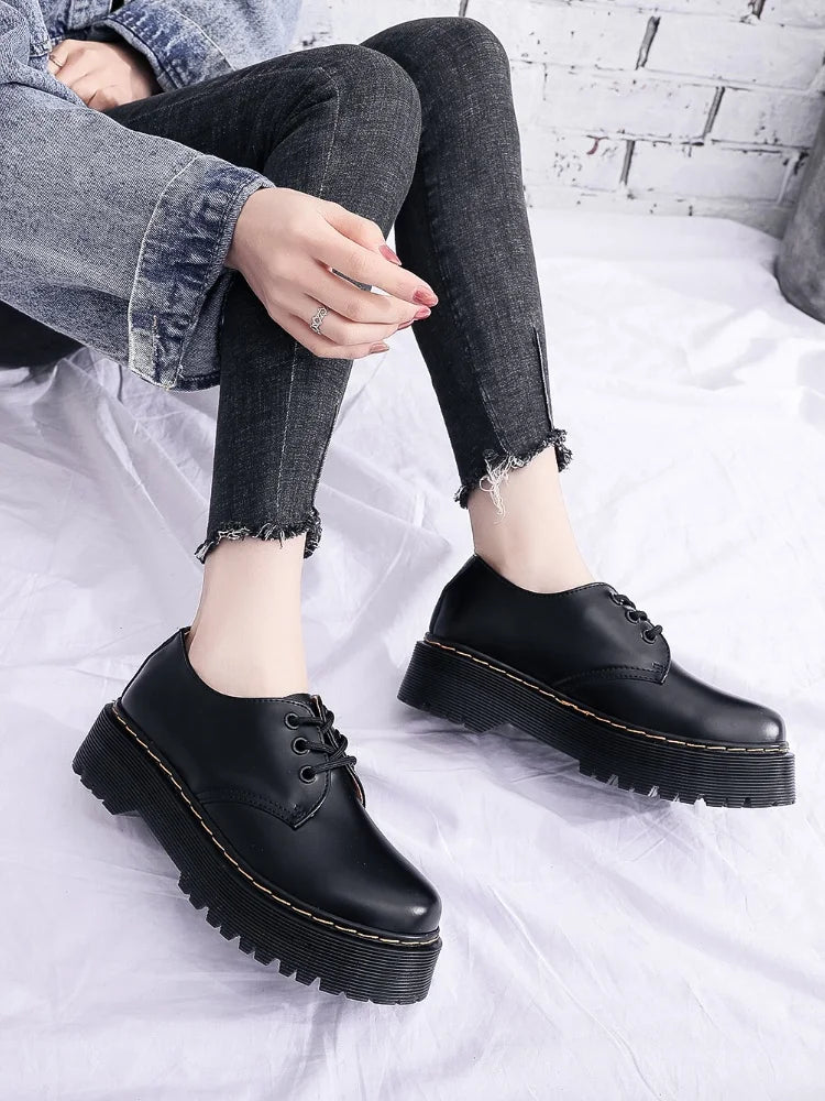 New men and women boots American British platform thick-soled low-cut men shoes non-slip wear-resistant outdoor casual shoes 45