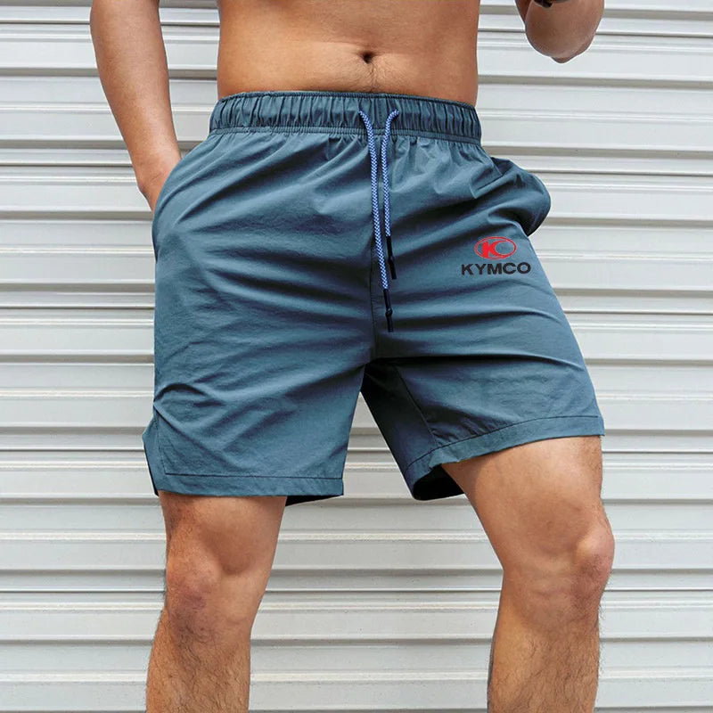 2025 Fashion new men's five-inch casual shorts, comfortable, breathable and sweat-absorbing sports shorts for outdoor jogging