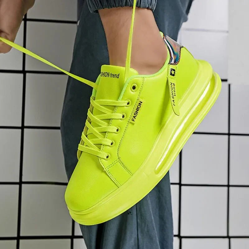 Fashion Brand Sneakers For Men Casual Shoes New Soft Comfortable Pu Leather Shoes Breathable Flats Shoes For Man Tenis Masculino