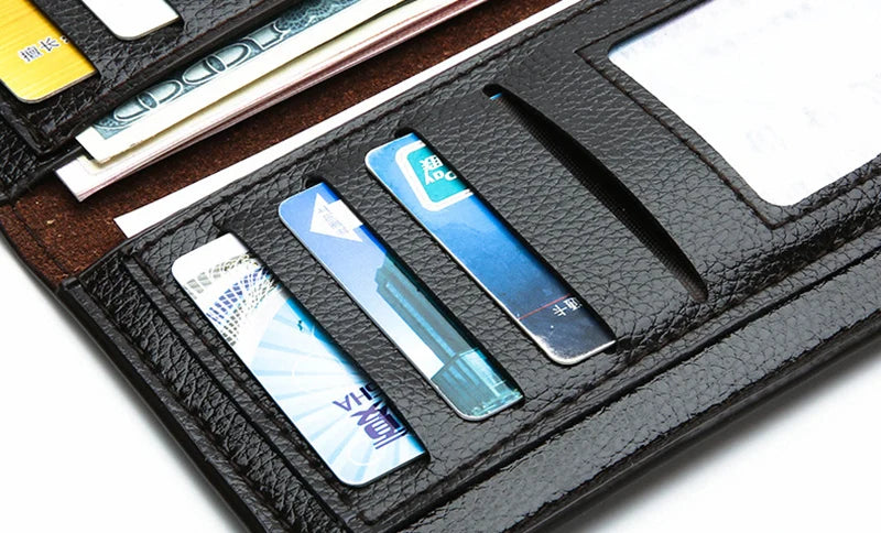 Men's Long Ultra-thin Soft Leather Wallet