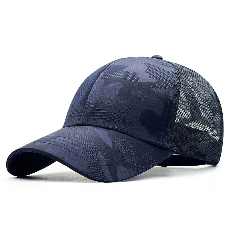 New Men Baseball Cap for Big Head Camouflage Trucker Hat Big Size Adjustable Hat Outdoor Golf Caps