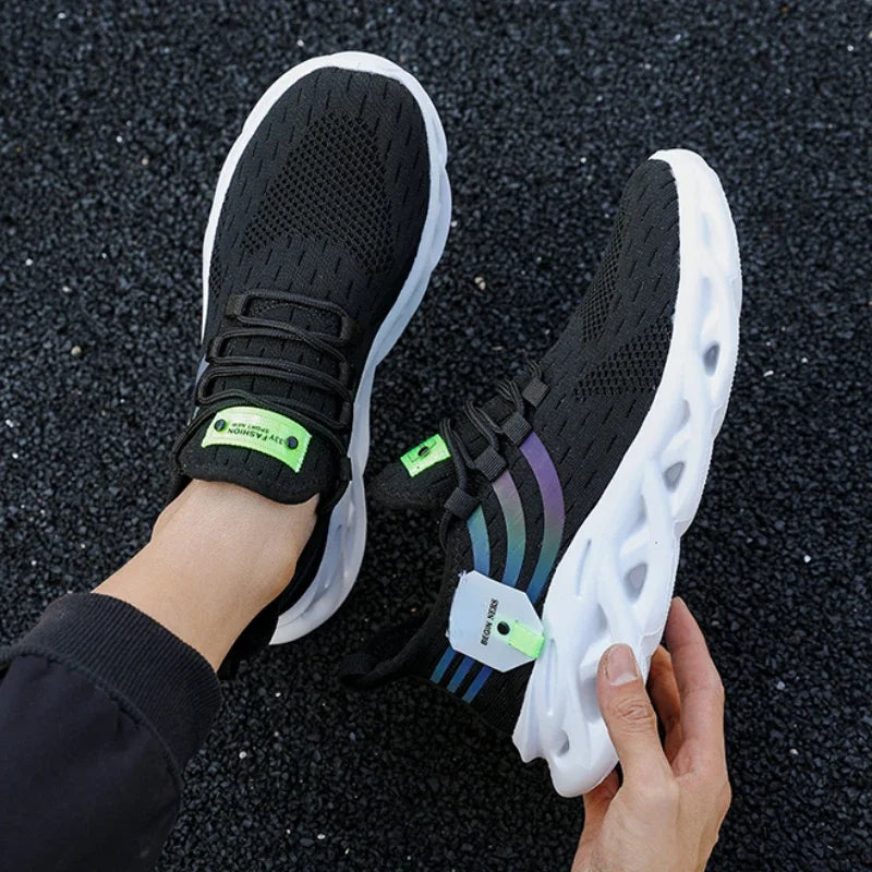 Sneakers for Men Casual Sport Shoes Breathable Lightweight Outdoor Mesh Platform Running Shoes Athletic Tenis Walking Shoes