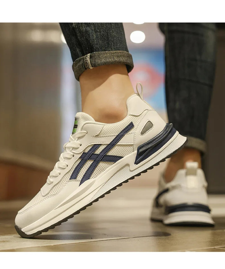 Casual Shoes for Men Fashion Men's Sneakers Wear-resistant Platform Mens Sport Shoes 2024 New Breathable Mesh Male Running Shoes