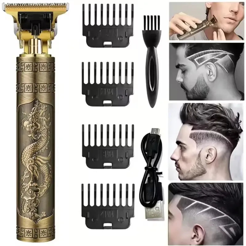 Electric Hair Clipper for Men 0mm Precision Beard Shaver Body Hair Trimmer Barber Machine Haircut Repair Tool