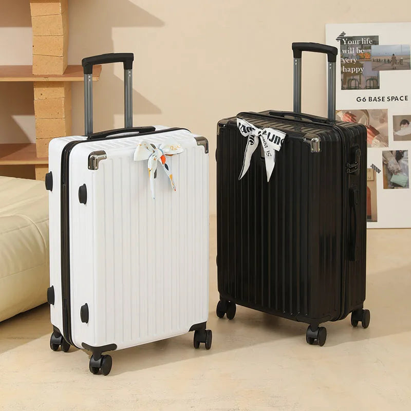 Suitcase Wide Handle Travel Suitcase Men 20 24 26 Carry-On Luggage Women Multiple Color Options Travel Exclusive