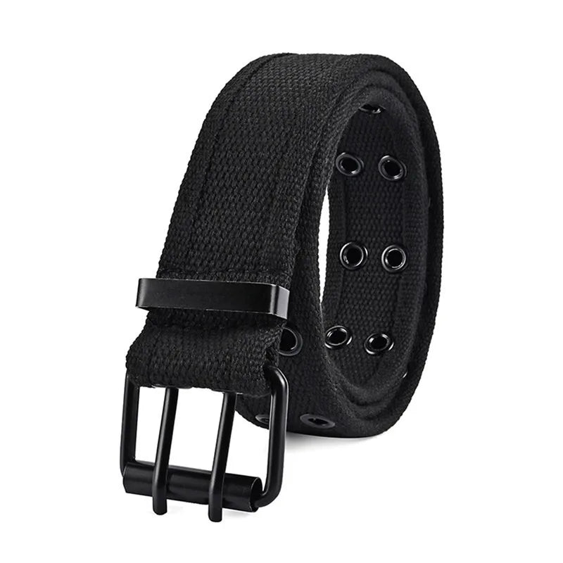 High Quality Canvas Tactical Belt For Men Metal Buckle Luxury Webbing Waistband Outdoor Sport Male Training Belts