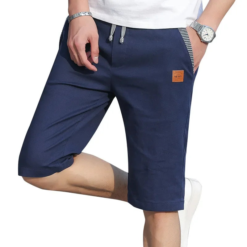 Sport Shorts Man Summer Men's Casual Cotton Linen Shorts Beach Short Pants Male Bermudas Trend Breeches Casual Classic Brand