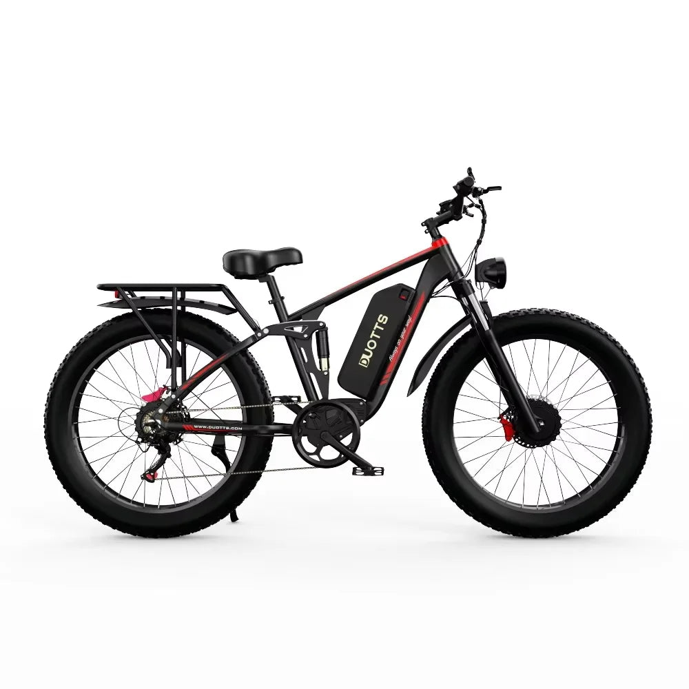 Ebike S26 Pro Ebike 1500W Dual Motor 48V20AH 26*4.0 inch Fat Tire Electric Bike Mountain Snow Full Suspension Electric Bicycles