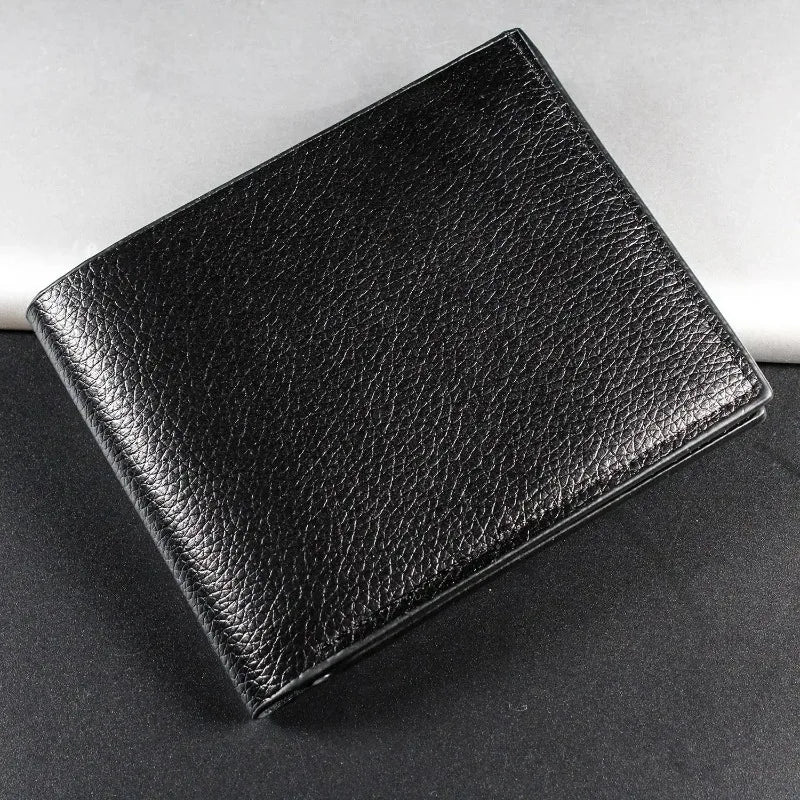 Men's Wallet PU Leather Premium Wallets Fashion Solid Color Coin Multi-Card Purses Money Bag Short Black Walet Cartera Hombre