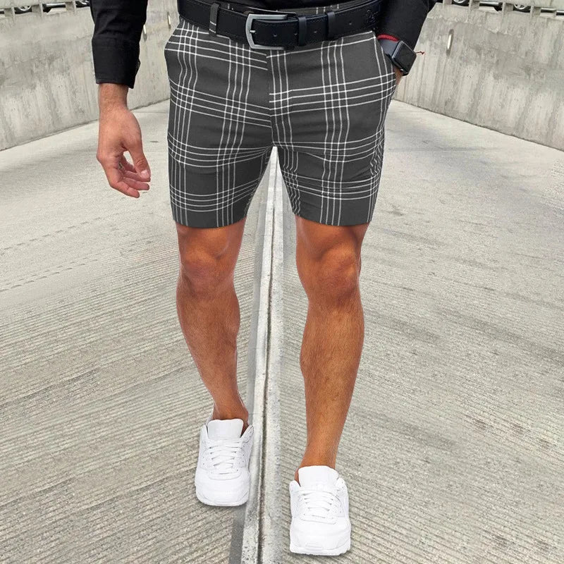 Men's Shorts Cargo Shorts Summer  New Business Casual  Men's Straight Leg Shorts Fashion Thin Short Pants Stretch Men's Trousers