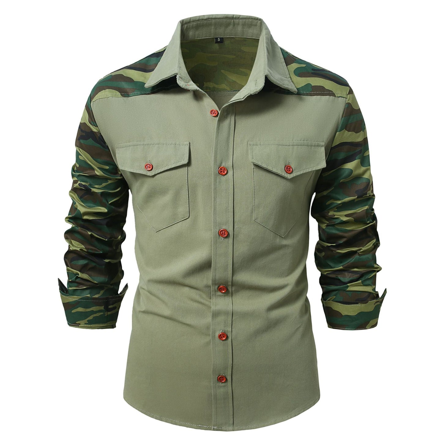 New Men's Army Outdoor Camouflage Long Sleeve Shirt