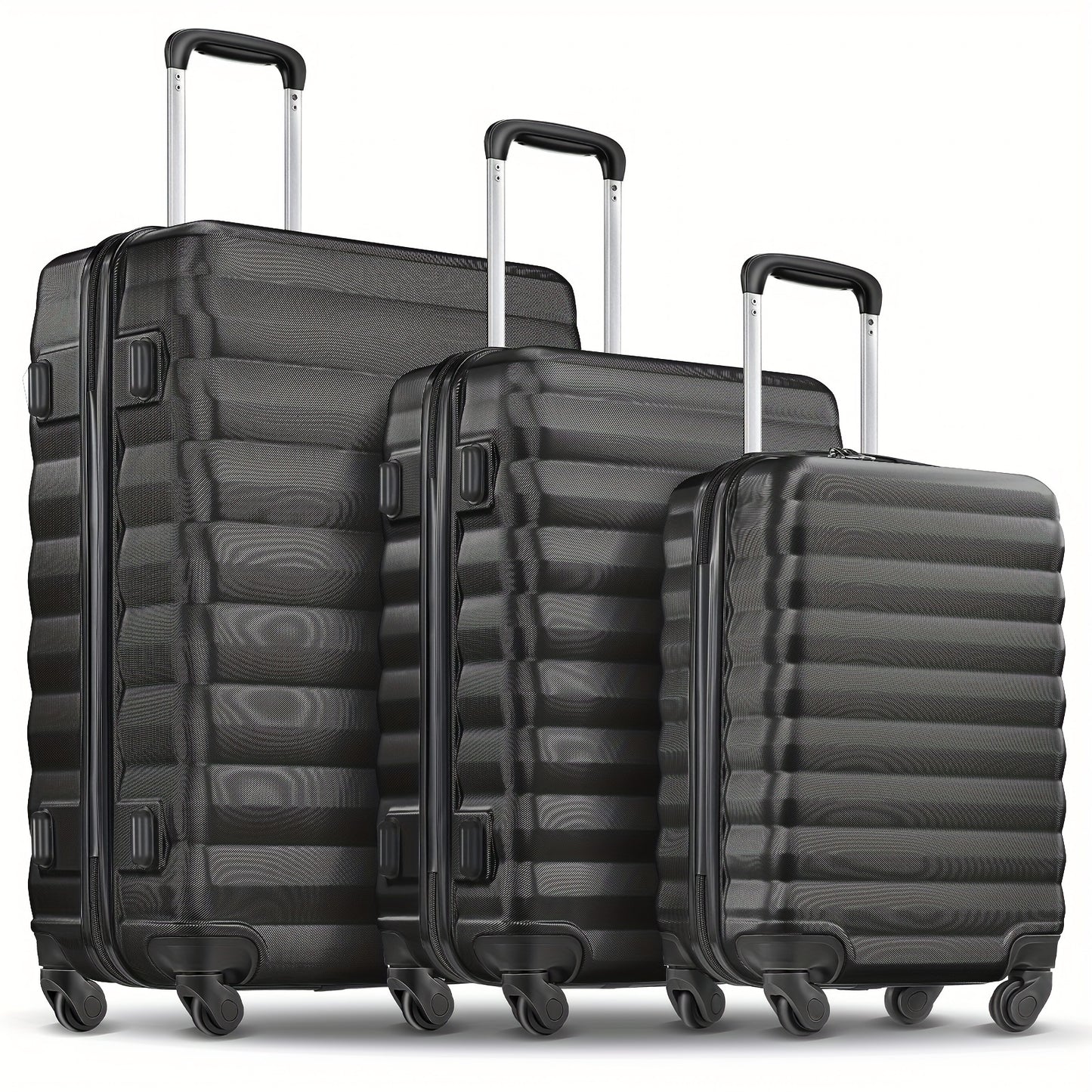 3-Piece Set Luggage (20"+24"+28") for Travel, Large Space and Elegant color, with Secure Combination Lock