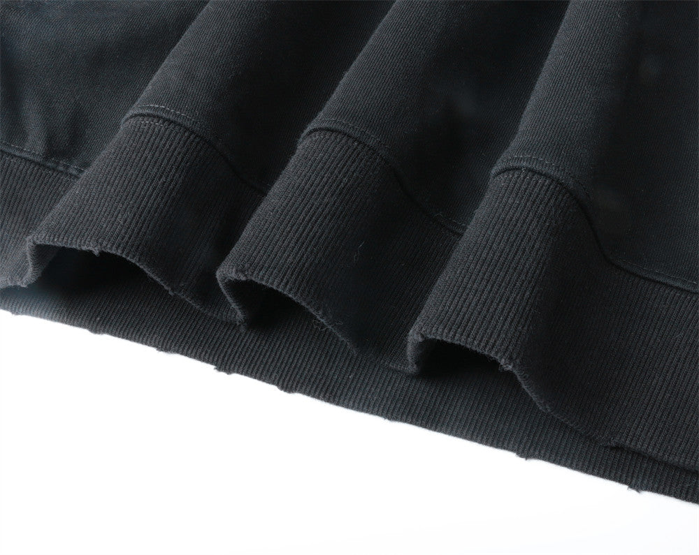 Solid Color Blank Hooded Sweater For Men