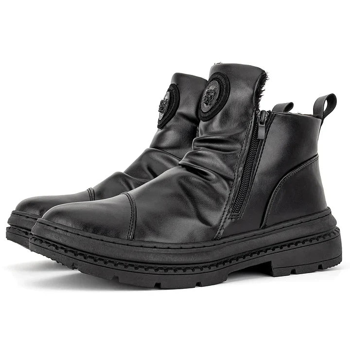 Men's Fashionable All-match High-top With Velvet Tactical Military Boots
