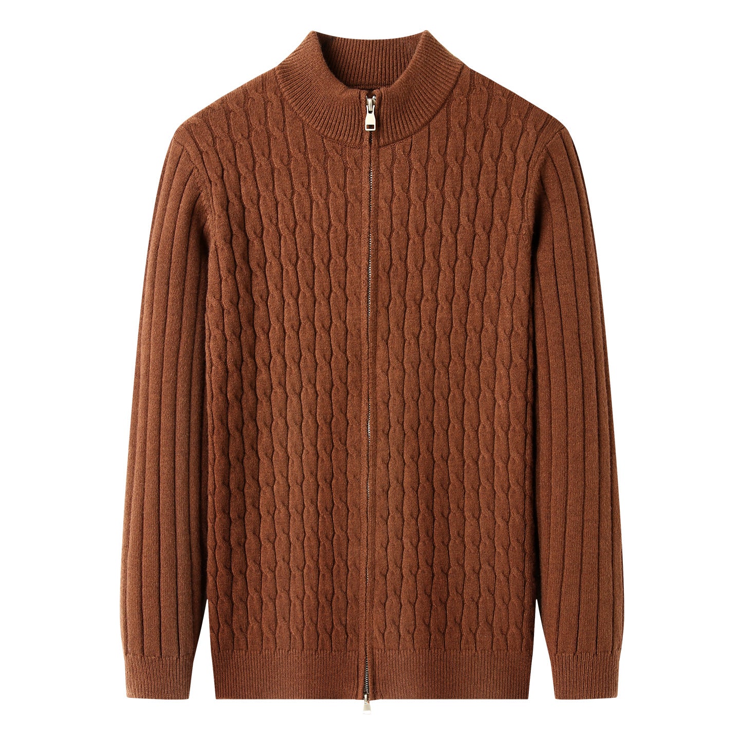 Fashion Autumn New Zipper Collar Sweater Men