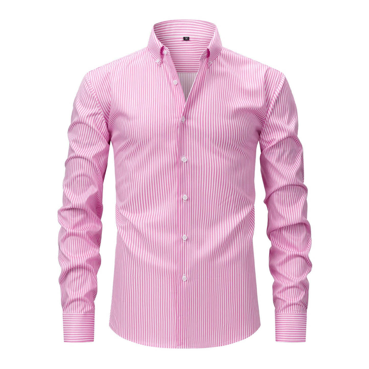 Non-ironing Anti-wrinkle Business Casual Striped Long-sleeved Men's Shirt