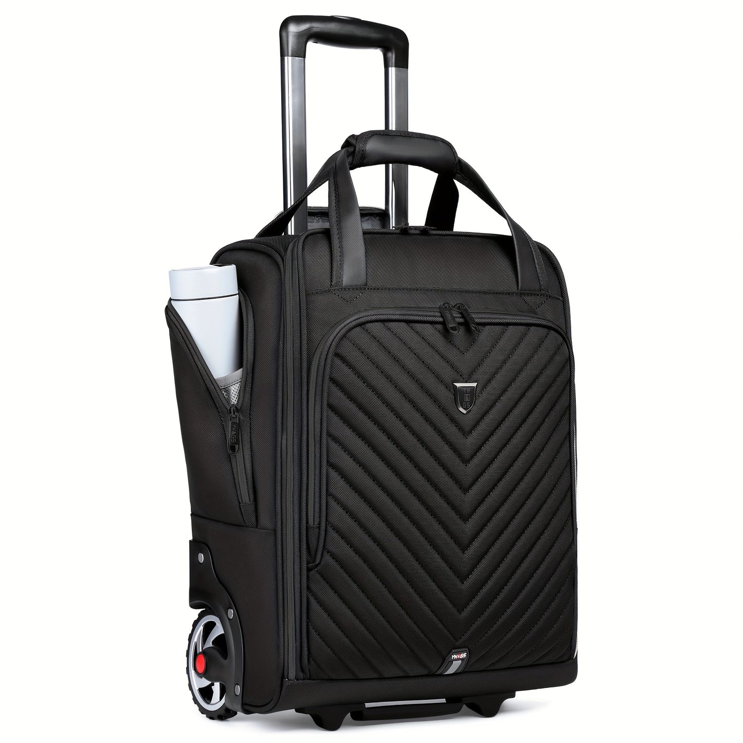 Carry-On Underseat Luggage With Wheels, 18 Inch Carry-on Luggage For Airlines, Underseat Lightweight Suitcase For Women, Softside Overnight Luggage For Business Travel