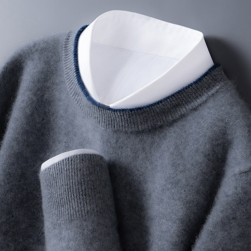 Woolen Sweater Bottoming Sweater Loose Casual Business Men