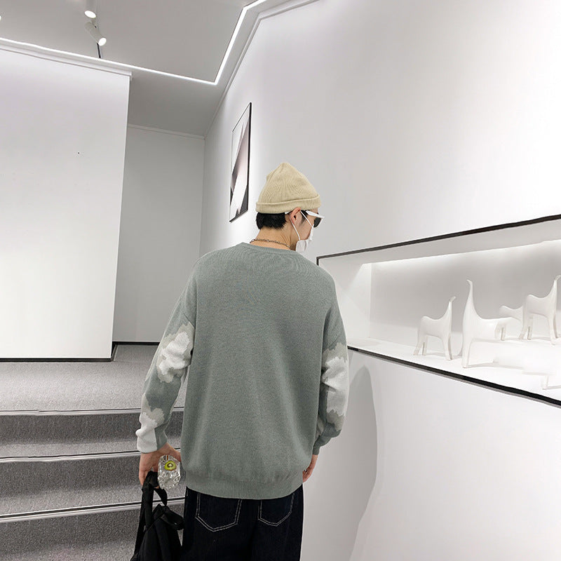 Round Neck Sweater Men And Women Loose Pullover Sweater
