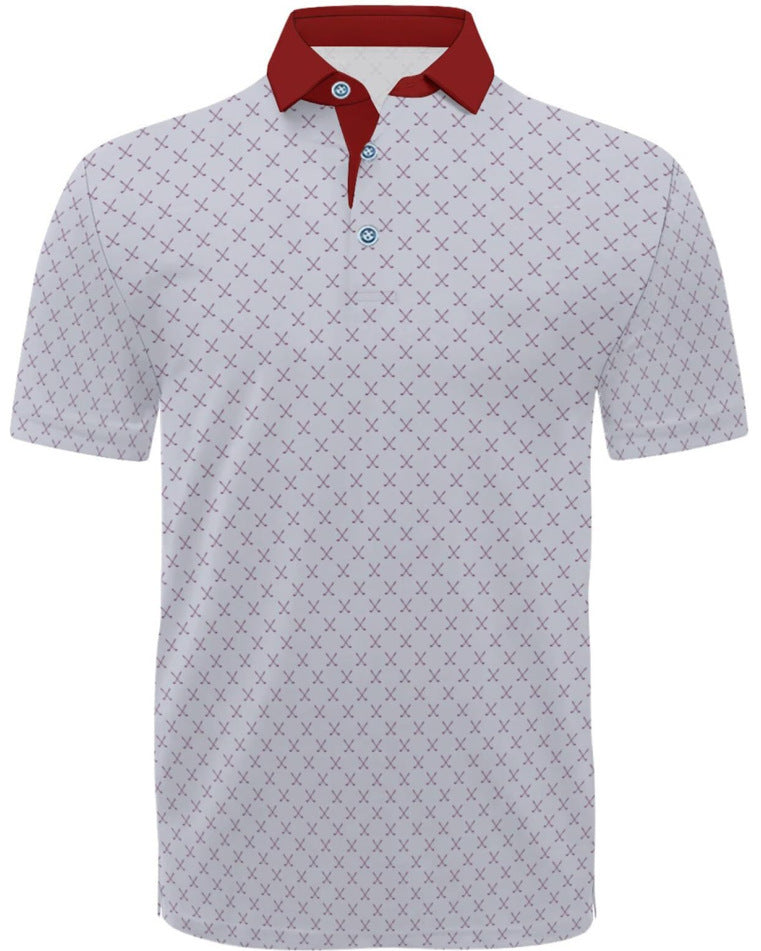 3D Printing European And American Men's Short Sleeve