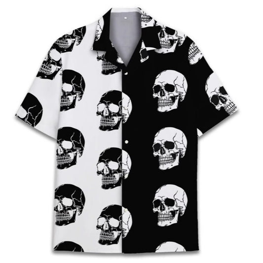 Summer Men's Casual Cuban Collar Suit Collar Hawaiian Shirt