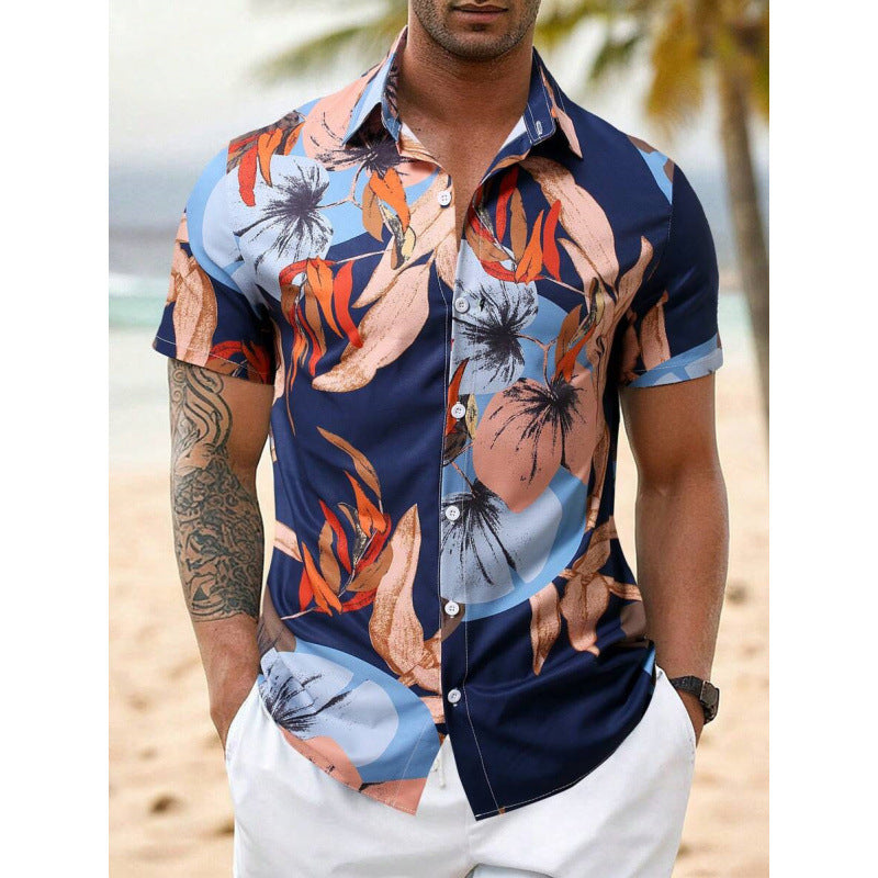 Men's Shirt 3D Printing Stitching Cartoon