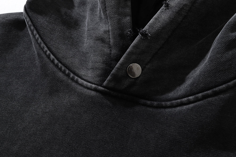 Rose Washed Hooded Sweater For Men