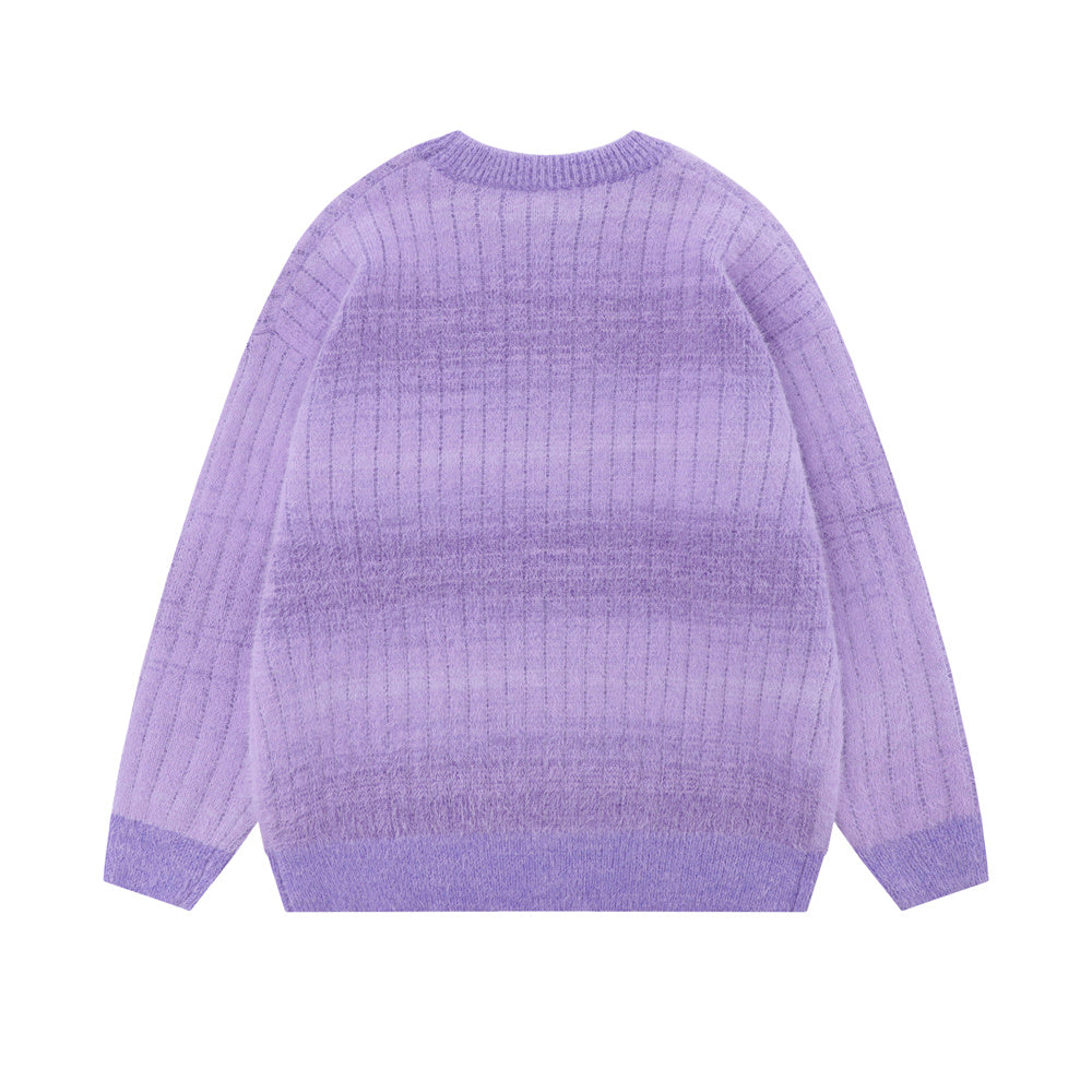 Rendering Gradient Sweater Loose Casual Men