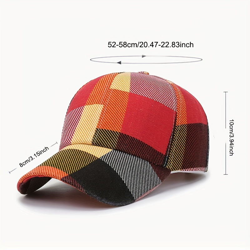 1Pc Stylish Splicing Colors Baseball Caps For Women Men Personalized Versatile Street Trendy Sunscreen Hat Four Seasons Universal Casual Snapback Hats, Ideal Choice For Gift
