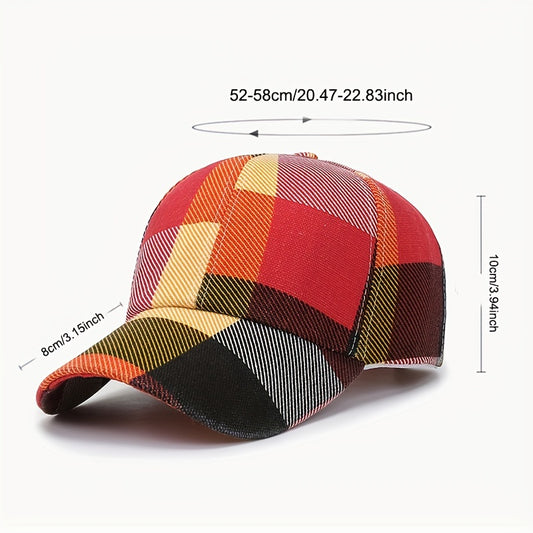 1Pc Stylish Splicing Colors Baseball Caps For Women Men Personalized Versatile Street Trendy Sunscreen Hat Four Seasons Universal Casual Snapback Hats, Ideal Choice For Gift