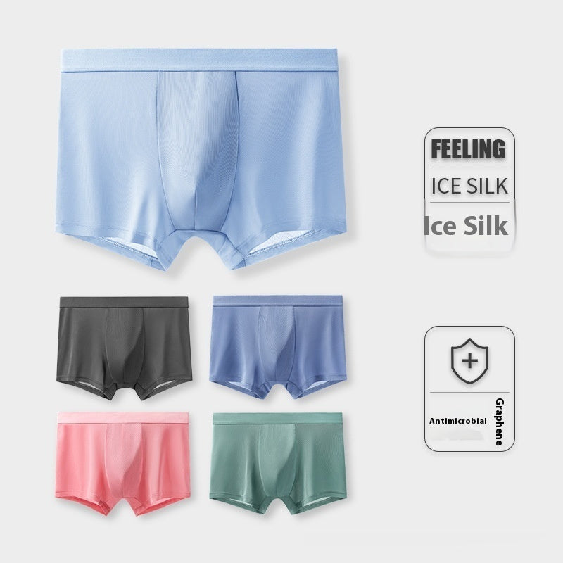 Men's Ice Silk Summer 5A Antibacterial Underwear