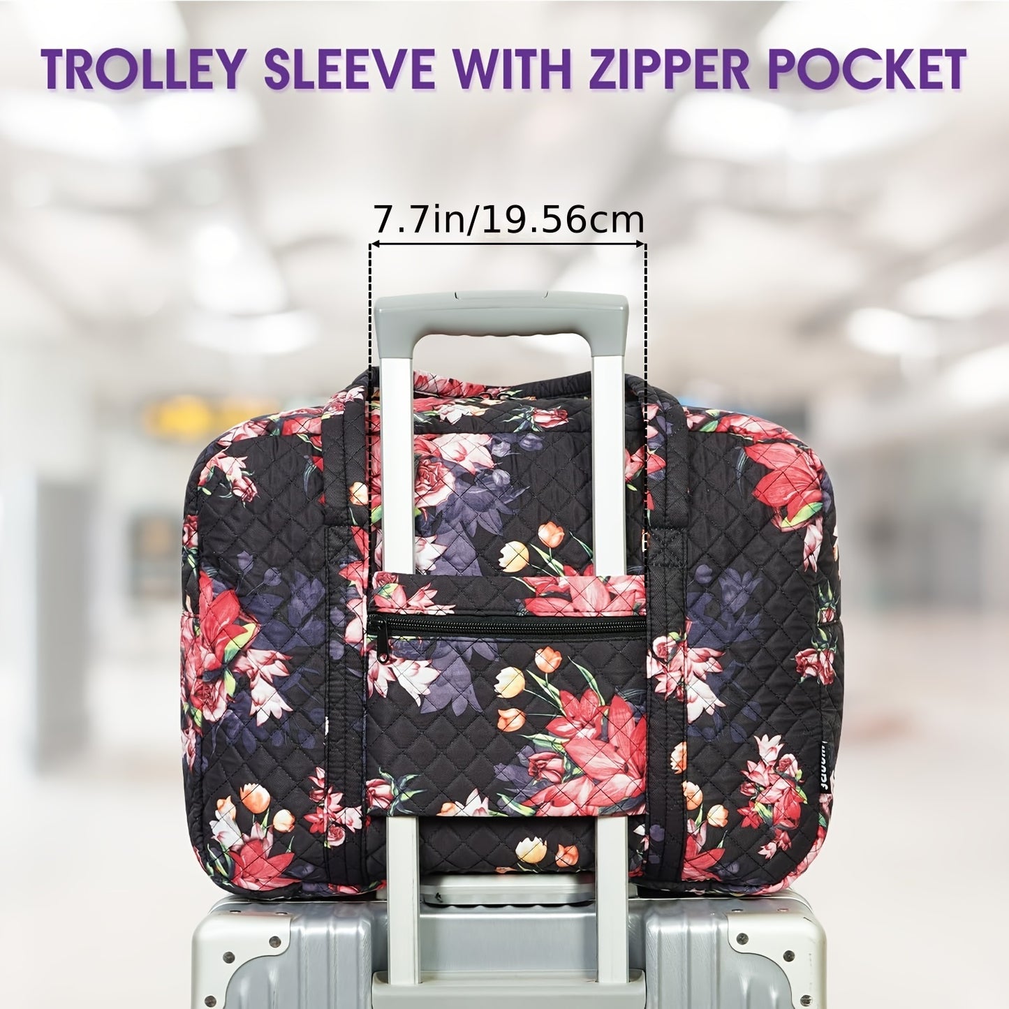 Travel Duffel Bags For Women And Girls Waterproof Gym Bag Laptop Carry-On Luggage Weekend Travel Organizer 25L