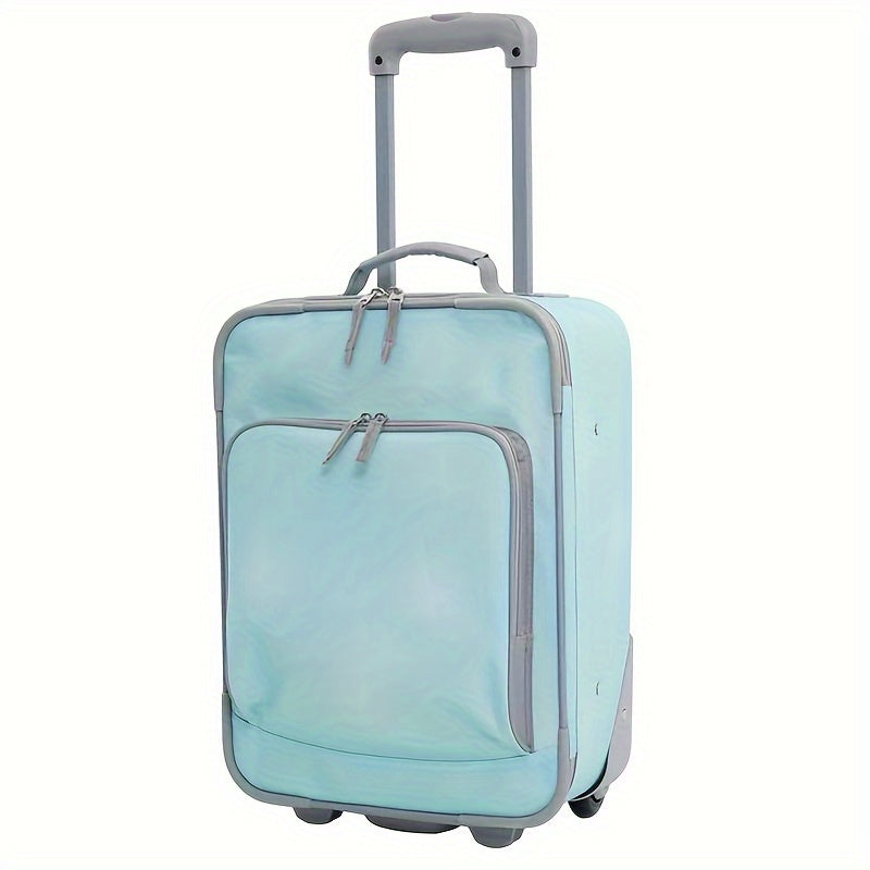 Inline Skating Roller Traveler Season 3 Piece Set, Blue College Student Travel, Youth Travel Luggage, Portable, Meets All Airline's Portable Restrictions