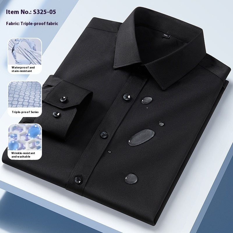 Three-proof Long-sleeved Shirt Men's Clothing