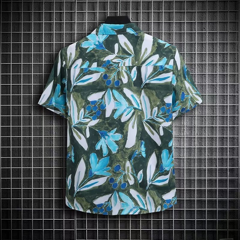 Men's Summer Niche Design Loose Plus Size Casual Shirt