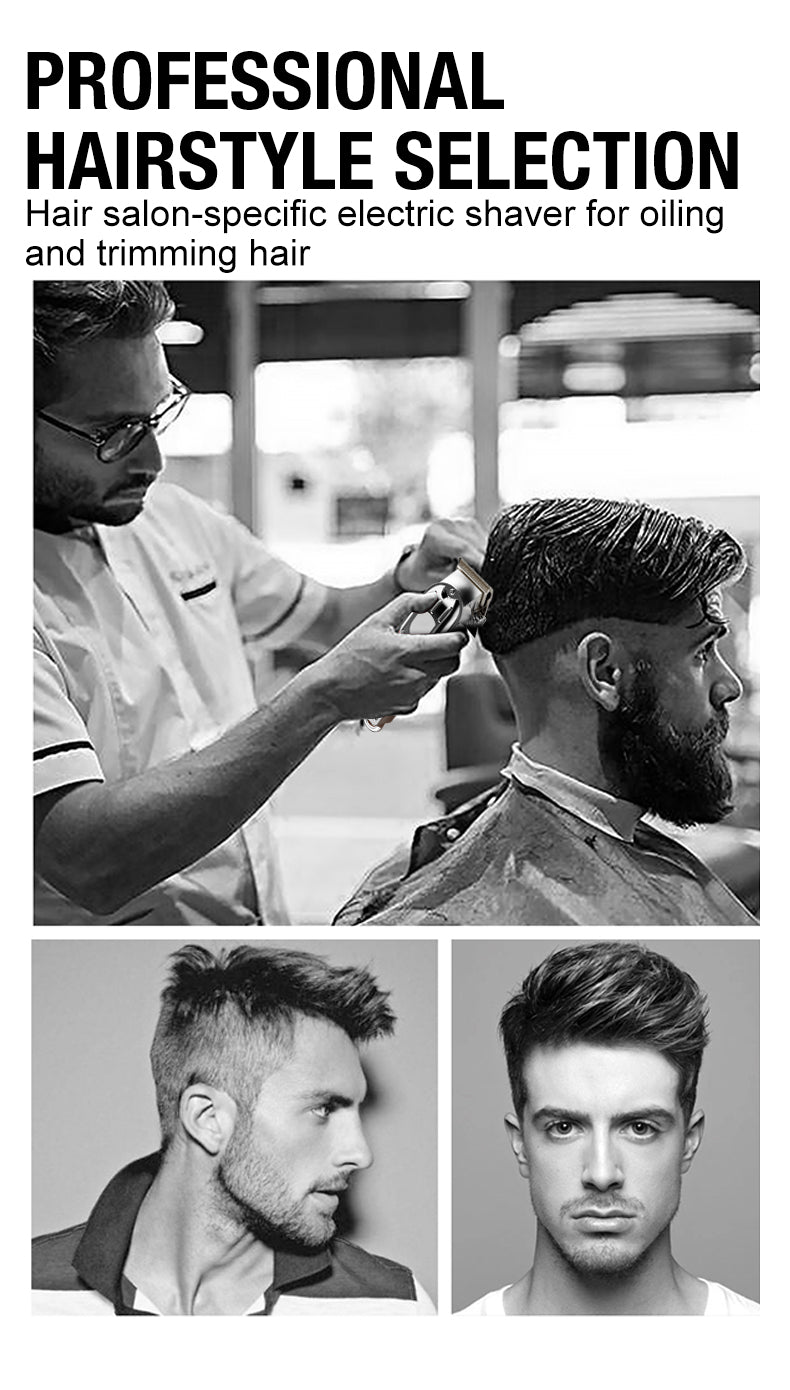 All metal men's hair clipper, electric push clipper, household electric hair clipper, hair salon, high-power pet clipper