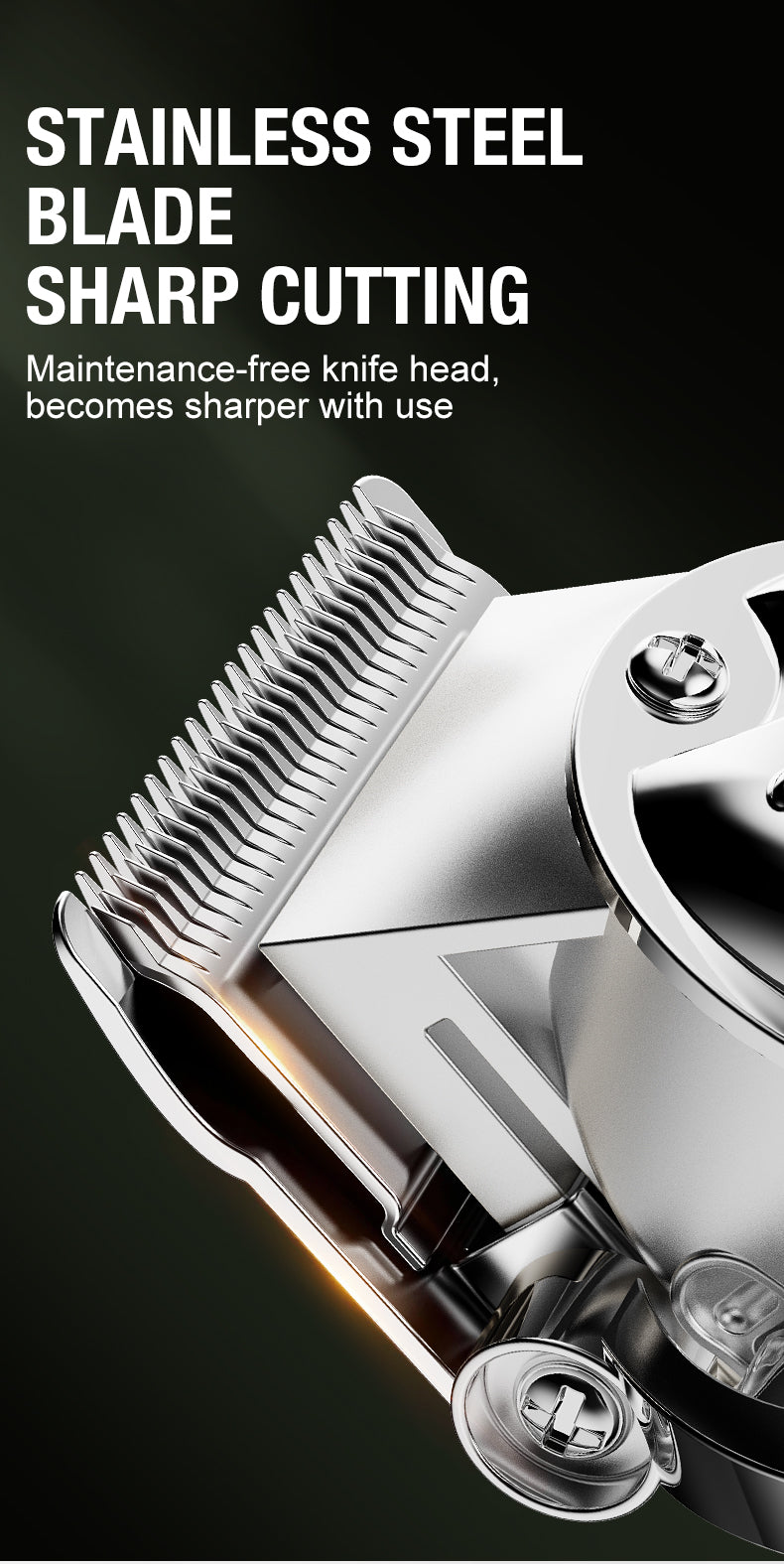 All metal men's hair clipper, electric push clipper, household electric hair clipper, hair salon, high-power pet clipper