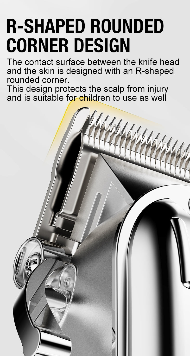 All metal men's hair clipper, electric push clipper, household electric hair clipper, hair salon, high-power pet clipper