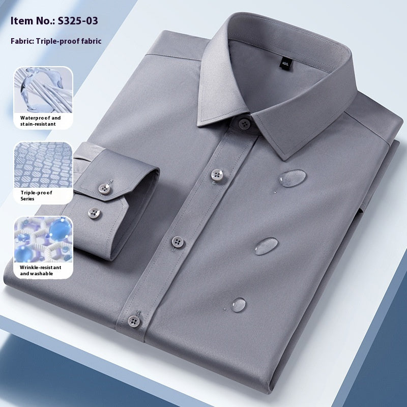 Three-proof Long-sleeved Shirt Men's Clothing