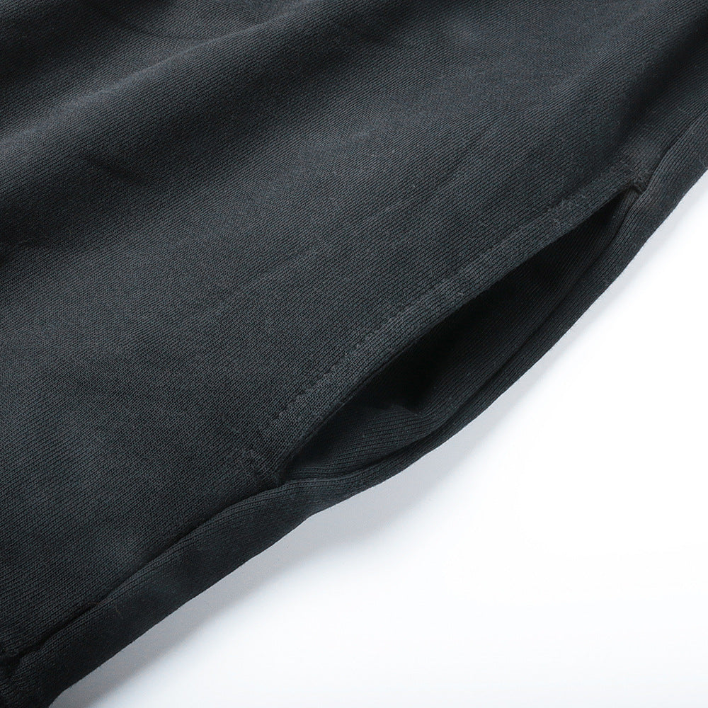 Solid Color Blank Hooded Sweater For Men
