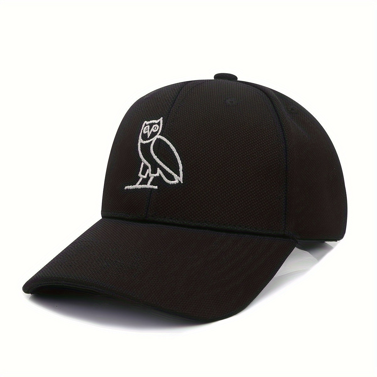 Owl Embroidered Baseball Caps Simple Curved Brim Dad Hat Summer Adjustable Size Sunshade Hat