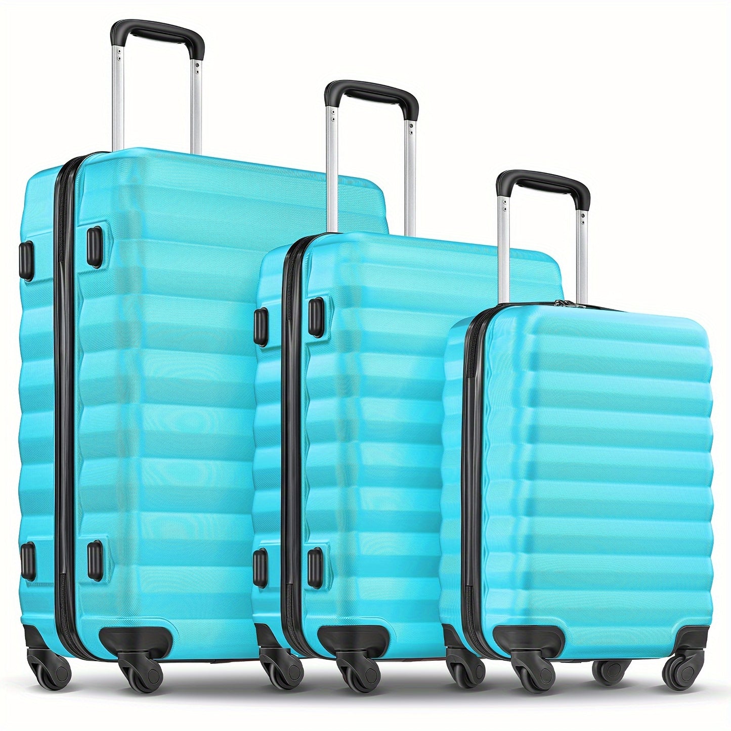 3-Piece Set Luggage (20"+24"+28") for Travel, Large Space and Elegant color, with Secure Combination Lock