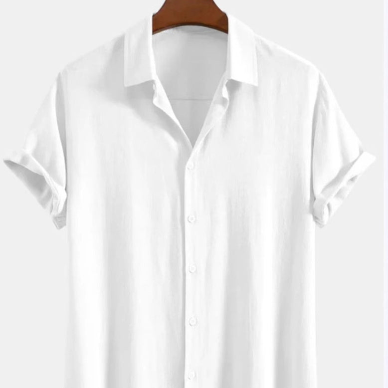 Men's Casual Loose Multi-color Beachwear Cotton And Linen