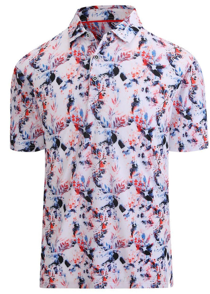 3D Printing European And American Men's Short Sleeve