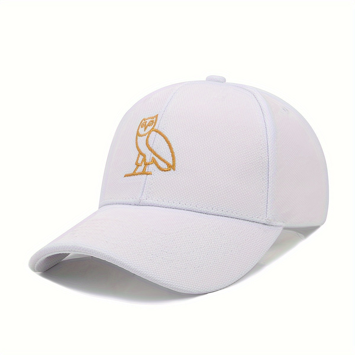 Owl Embroidered Baseball Caps Simple Curved Brim Dad Hat Summer Adjustable Size Sunshade Hat