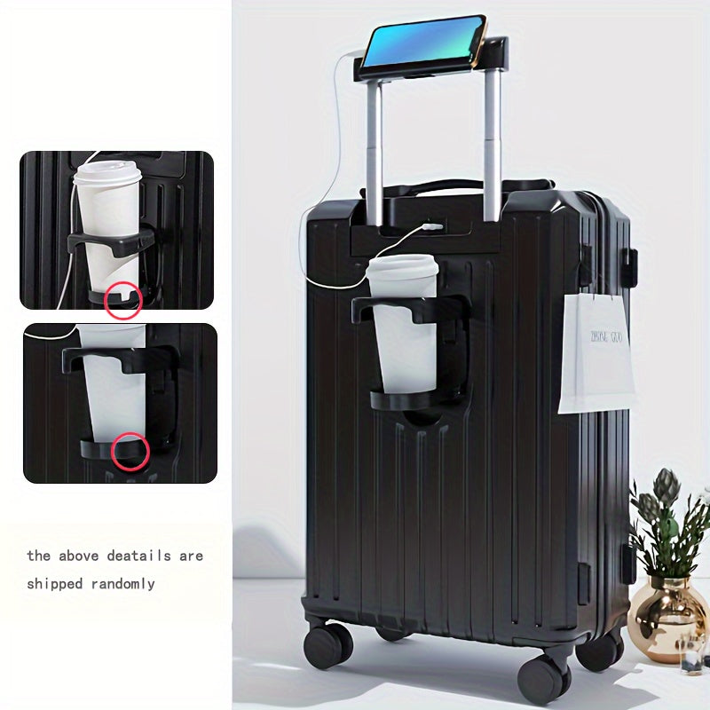 Expandable Luggage With Retractable Handle, TSA Lock, USB Charging, ABS+PC Material, Aluminum Frame, Multi-Functional Travel Bag
